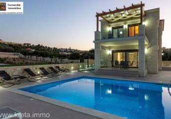 Kreta, Almyrida, Luxusvilla mit privatem Pool und Gästehaus zu verkaufen 