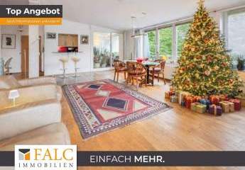 Moderne Wohnung mit großem Wohnbereich und Blick auf Lutherkirche !