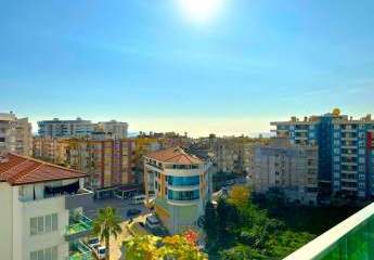 Alanya-Tosmur: Luxuriöse 2-Zimmer-Wohnung mit Meerblick in Tosmur!