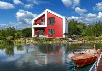 EIN­FA­MI­LI­EN­HAUS MIT MODERNEM DE­SI­GNAN­SPRUCH
