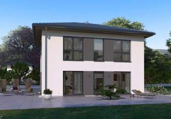 MODERNES WOHNHAUS MIT ELEGANTEM WALMDACH