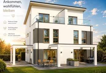 GEHOBENES DOPPELHAUS AUF 2,5 ETAGEN