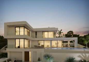 Atemberaubende Villa Bau in Calpe mit erstaunlichen offenen Blick auf das Bernia Massiv