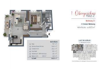 Ideale Kapitalanlage: Großzügige 2-Zimmerwohnung mit Westbalkon
