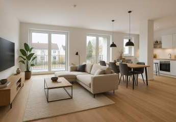 Stylisch wohnen, draußen entspannen - 
2-Zimmerwohnung mit XL-Balkon