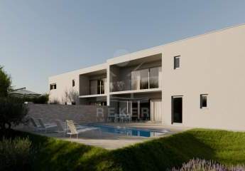 Neubau in einem der schönsten Orte Kroatiens: Doppelhaushälfte mit Sauna & Pool auf Krk