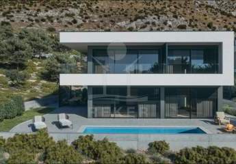 Villa im Rohbau mit Meerblick und 32 m² Pool in Grebaštica