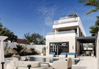 Ein Garten wie ein Resort: Luxuswohnung mit Pool und Top-Ausstattung