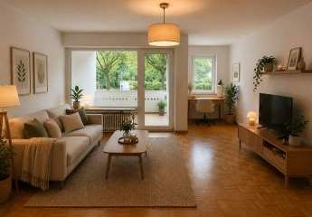 Zentral gelegene Erdgeschosswohnung mit Balkon, moderner Küche und renoviertem Bad in Lübbecke