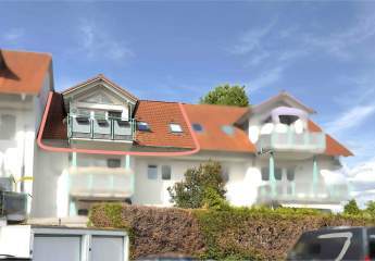 Moderne Dachgeschosswohnung mit Kaiserblick