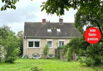 HORN IMMOBILIEN ++ Gellendin bei Anklam, kleine Doppelhaushälfte für fleißige Hände, ruhige Lage