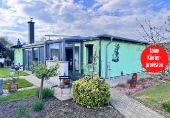 HORN IMMOBILIEN ++ Einfamilienhaus mit Wintergarten, Kamin und Gästehaus in Krugsdorf bei Pasewalk