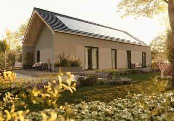Neubauprojekt Hambergen Windhornsfeld - Bungalow 100 mit überdachter Terrasse & Kathedraldecke - Novo