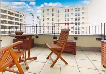 Neubau in Mitte - elegante MÖBLIERTE 2-Zi.-Wohnung mit großem Balkon