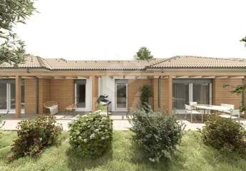 Zu verkaufen in Vitnyéd, Komitat Gyor-Moson-Sopron: ein neu gebautes Doppelhaus mit 97 m² Wohnfläche 546 m² Grundstück.