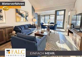 Exklusive Penthouse Wohnung, Stadtblick und Balkon ins Grüne - für Singles und Paare bis 1 Kind