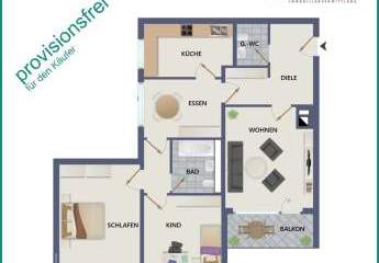 PROVISIONSFREI!: DER PERFEKTE EINSTIEG IN DIE ERSTE EIGENE EIGENTUMSWOHNUNG IN RADEVORMWALD, AM STADTZENTRUM