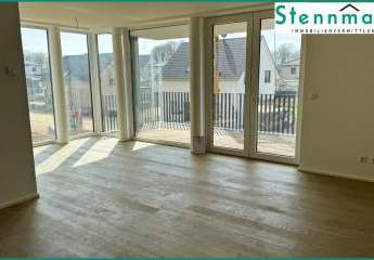 NEUBAU-ERSTBEZUG: MODERNE 3-ZIMMER-WOHNUNG MIT AUFZUG, GROSSEM BALKON UND PKW-STELLPLATZ IN RADEVORMWALD-KARTHAUSEN