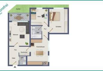 HÜBSCHE 3-ZIMMER-EIGENTUMSWOHNUNG MIT TOLLEM ZUSCHNITT UND BALKON IN RADEVORMWALD