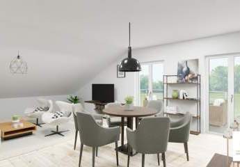 SCHICKE DG-WOHNUNG ZUM WOHLFÜHLEN - ATTRAKTIVER GRUNDRISS - MODERNE AUSSTATTUNG - BALKON