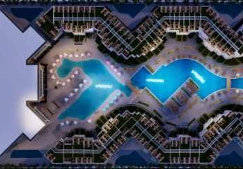 Moderne Wohnung mit privater Dachterrasse und Poolblick – Holidays Park Resort, Hurghada