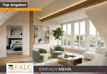 Exklusive Dachgeschosswohnung im historischen Fachwerkhaus mit Fernblick bis Schloss Homburg