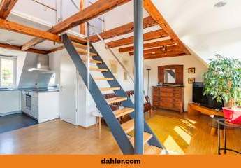 Maisonettewohnung mit Galerie, Gartenanteil & Ausblick in ruhiger Halbhöhenlage von Stuttgart-West