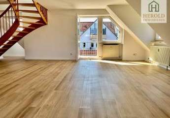 **Charmante, offene Maisonette-Wohnung mit Balkone in ruhiger Lage**