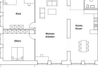 Frisch saniert: Stilvolle Wohnung mit Terrasse und Stellplatz