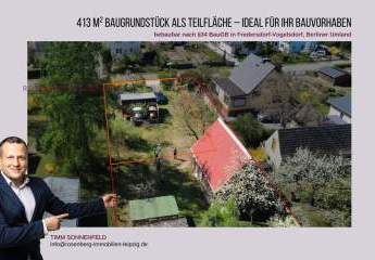 413 m² Baugrundstück im Berliner Umland – Teilfläche mit Bebauung nach §34 BauGB