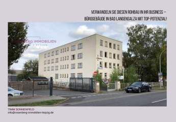 Entkerntes Bürogebäude in Bad Langensalza – Umnutzungspotenzial für Gewerbe oder Gewerbliches Wohnen
