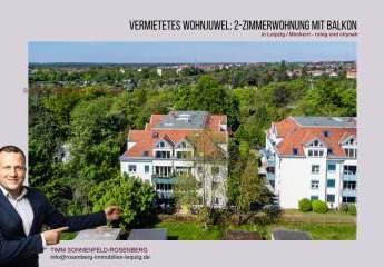Solide Kapitalanlage: Vermietete 2-Zimmer-Wohnung mit Balkon in begehrter Lage von Leipzig / Möckern