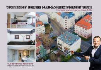 *bezugsfrei* Großzügige 2-Raumwohnung im Dachgeschoss mit Terrasse in zentraler Lage in Leipzig / Gohlis