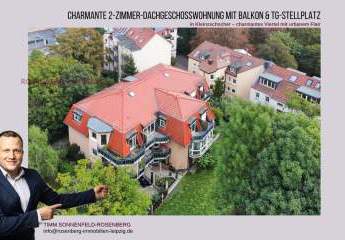 Idyllische Lage - Möblierte 2-Zimmer- Dachgeschosswohnung mit Balkon - Stellplatz - Internet inkl.