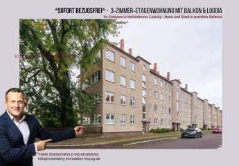 Charmante 3-Raumwohnung mit Balkon im Leipziger-Süden, sofort einziehen und wohlfühlen!