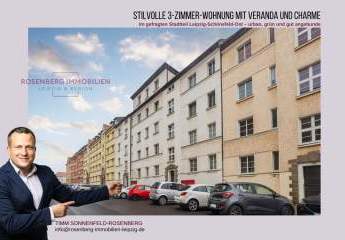 Attraktive 3-Zimmer-Wohnung mit Veranda im beliebten Leipzig-Nordost
