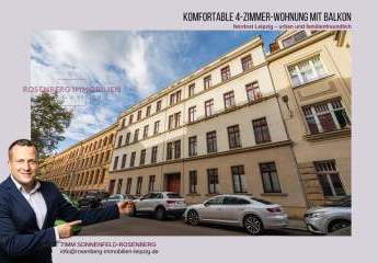 Charmante 4-Raumwohnung mit Balkon in Leipzig / Zentrum - Ost