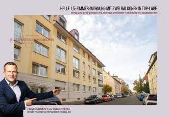 Attraktive 1,5-Zimmer-Wohnung mit zwei Balkonen im Westen Leipzigs!