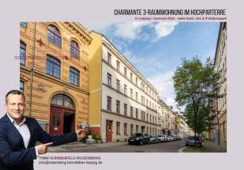 Charmante 3-Zimmer-Wohnung im Hochparterre und Garten in zentraler Lage – Leipzig Zentrum-Südost