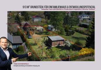Grundstück für Einfamilienhaus in Berliner Umland – 913 m² nach §34 BauGB bebaubar