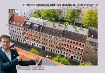 Attraktive 3-Raumwohnung mit viel Stauraum im 
Leipziger-Osten!