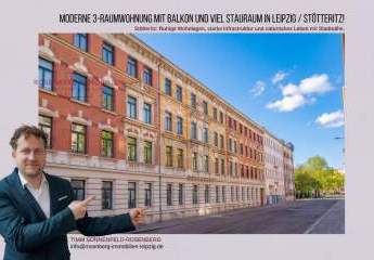 Moderne 3-Raumwohnung mit Balkon und viel Stauraum in Leipzig / Stötteritz!