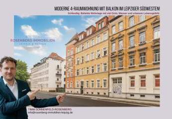 Moderne 4-Raumwohnung mit Balkon im Leipziger Südwesten!