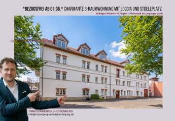 *Bezugsfrei ab 01.06.*
Gepflegte 3-Zimmer-Dachgeschosswohnung mit Loggia und Garage in Pegau