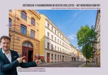 Stilvolle 4-Raumwohnung im Altbau mit Balkon – zentral und gut angebunden in Leipzig/Zentrum-Ost