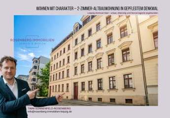 ab Mai 2026 bezugsfrei - Denkmalgeschützte 
2-Zimmer-Wohnung mit Balkon in Leipzig / Zentrum-Süd