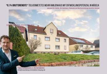 *8,1% Bruttorendite* 
Mehrfamilienhaus mit Entwicklungspotenzial – 
teils vermietet in Mügeln