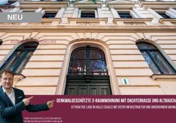 Altbauflair und Dachterrasse: Charmante 3-Raumwohnung in Halle (Saale)