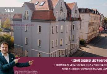 Renovierte 3-Raumwohnung mit Balkon und Stellplatz in Leipzig / Schleußig - sofort verfügbar!