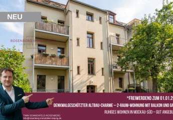 *freiwerdend zum 01.01.2027*
2-Raumwohnung mit Balkon und Garten in Leipzig-Mockau-Süd